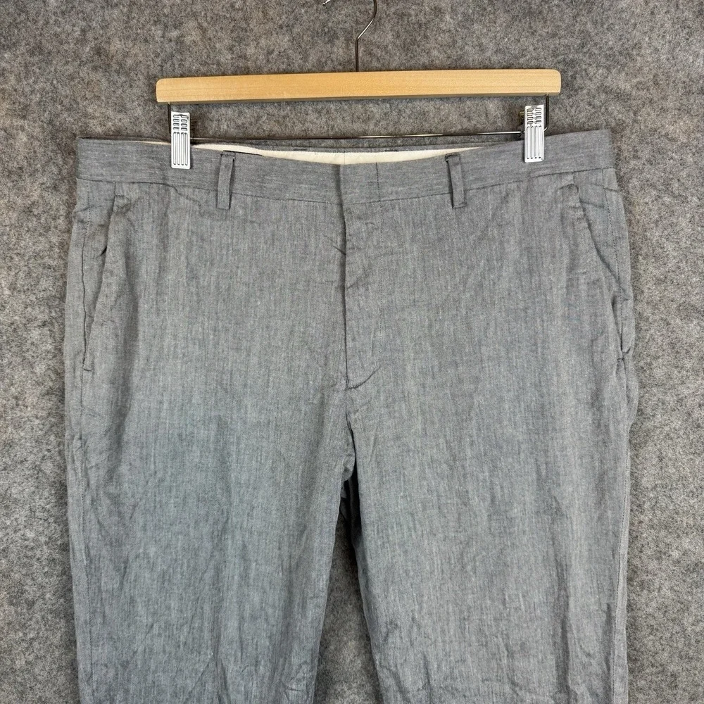 J Crew Pants Mens 36x30 Gray Ludlow Slim Fit Chinos Somelos Cotton Trousers - Picture 3 of 11